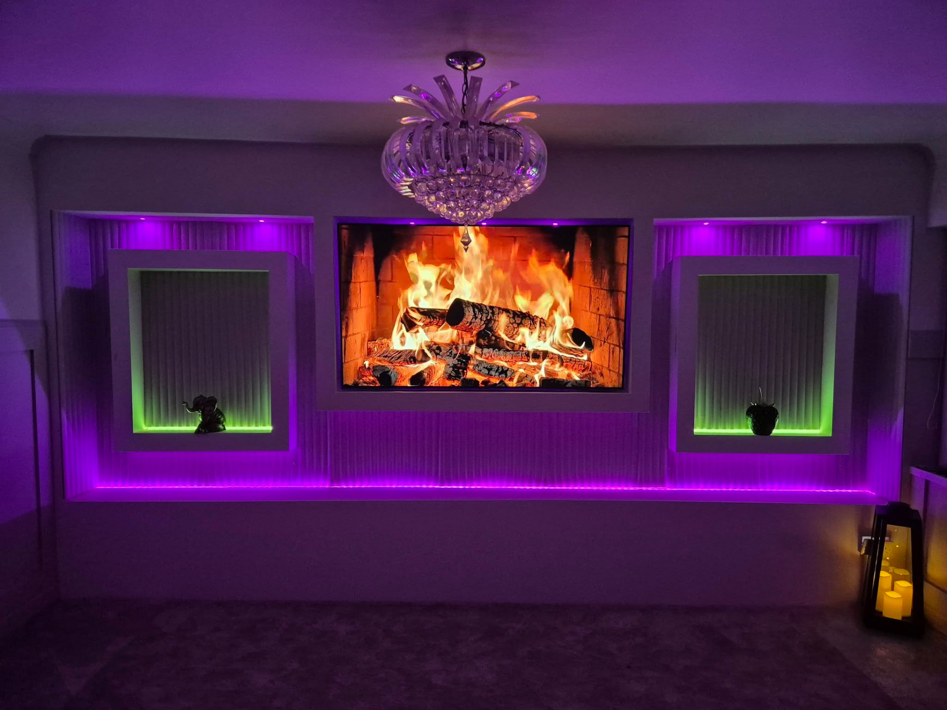 Ambient LED Walls — bespoke media wall design example